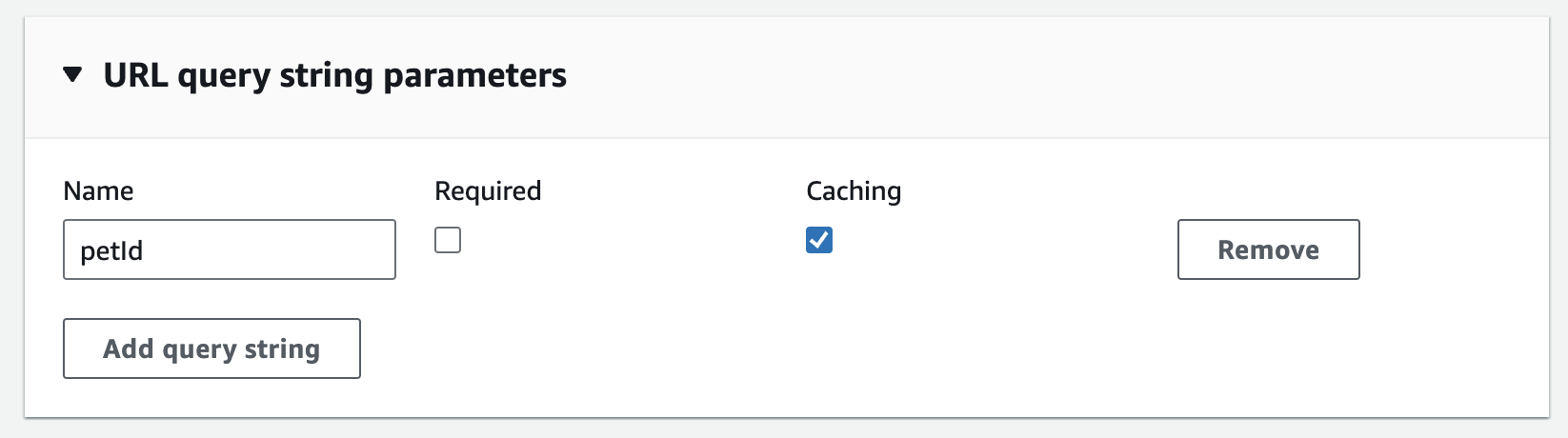 API Gateway Cache Key